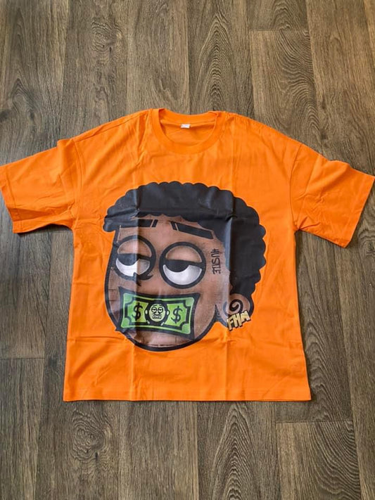 Orange FHM “Money Talks” Oversized Tee