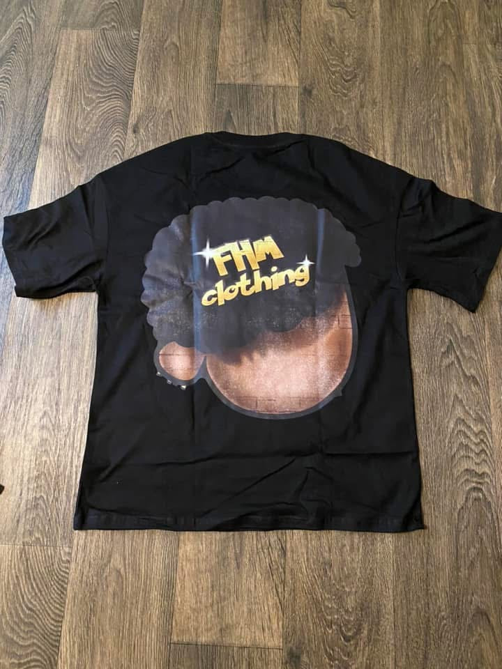 Black FHM “Money Talks” Oversized Tee